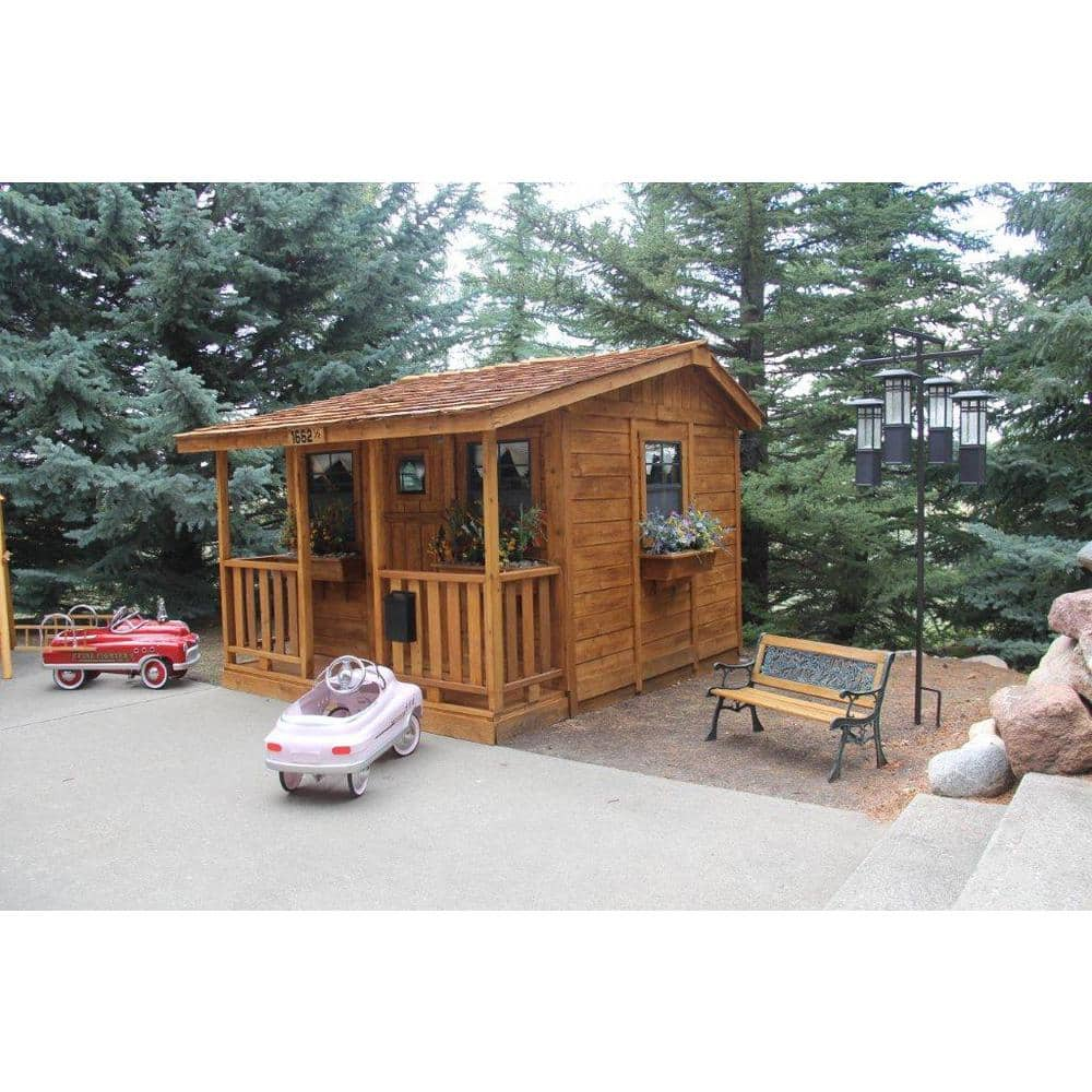 Outdoor Living Today 9 ft. x 7 ft. Cozy Cabin Playhouse CCP97