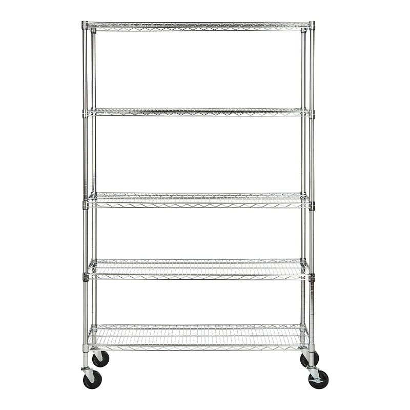 Safavieh Echo 5-Tier Heavy Duty Chrome Wire Shelf