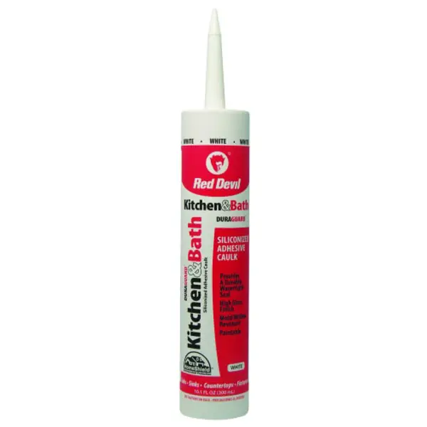 Red Devil 10.1 oz Kitchen and Bath Siliconized Acrylic Caulk