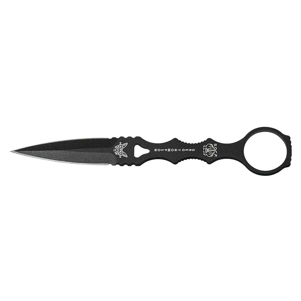 Benchmade 176BKSN SOCP 3.22in Fixed Dagger  Black