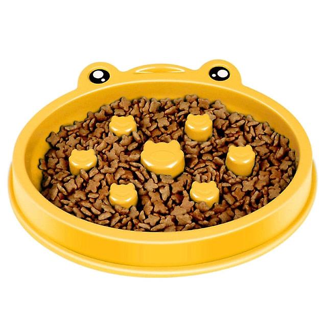 Anti gulping dog slow feeder bowl