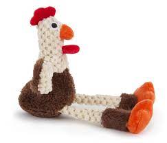 goDog Just For Me Skinny Rooster Dog Toy