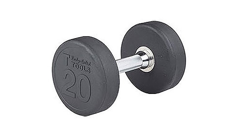 Body-Solid 20 lb Premium Round Rubber Dumbbell (Each)