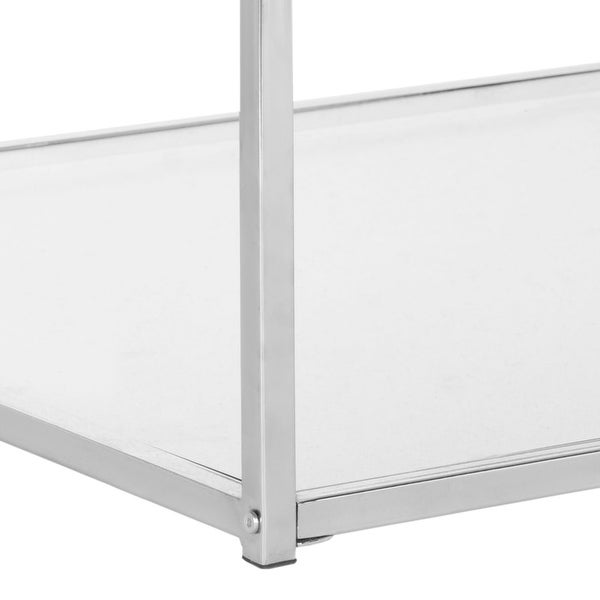 SAFAVIEH Malone White/ Chrome Coffee Table - 35.4