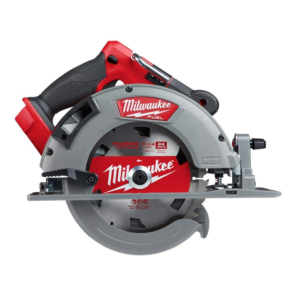 Milwaukee M18 FUEL 18-Volt Lithium-Ion Brushless Cordless 7-1/4 in. Circular Saw Kit with One 6.0Ah Battery, Charger, Case 2732-21HO