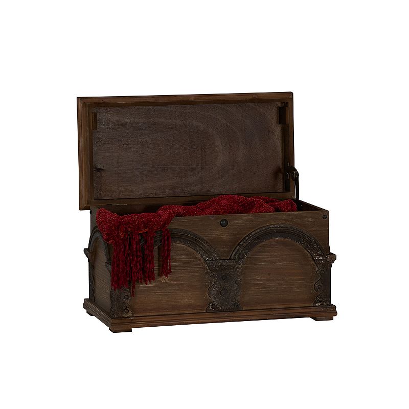 Household Essentials Wooden Arch Storage Trunk