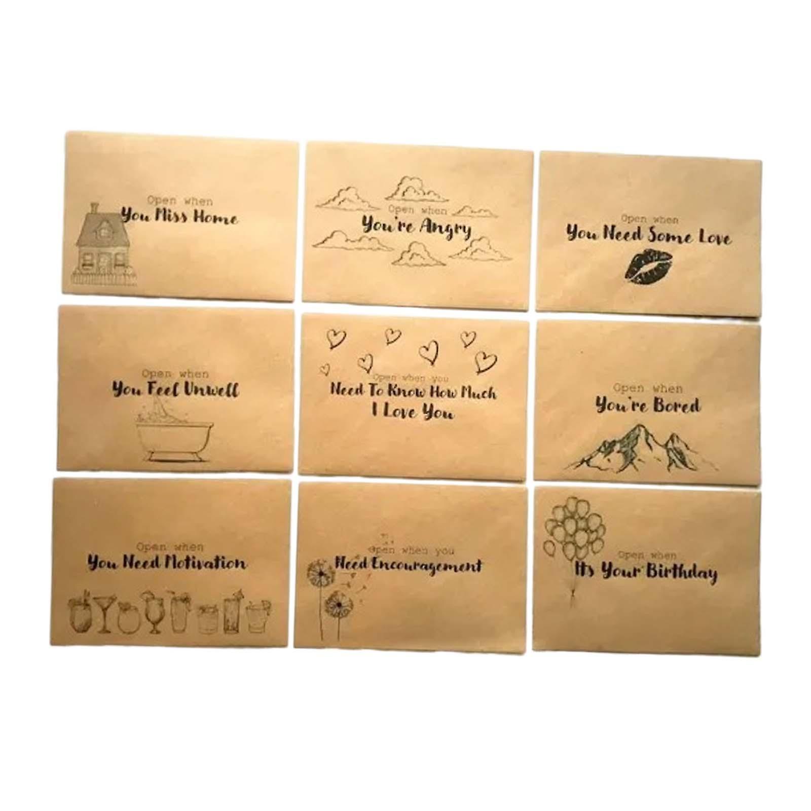 Creative Envelopes Open When Mailing Envelopes For Graduation Confession Son 9 Pieces Style B