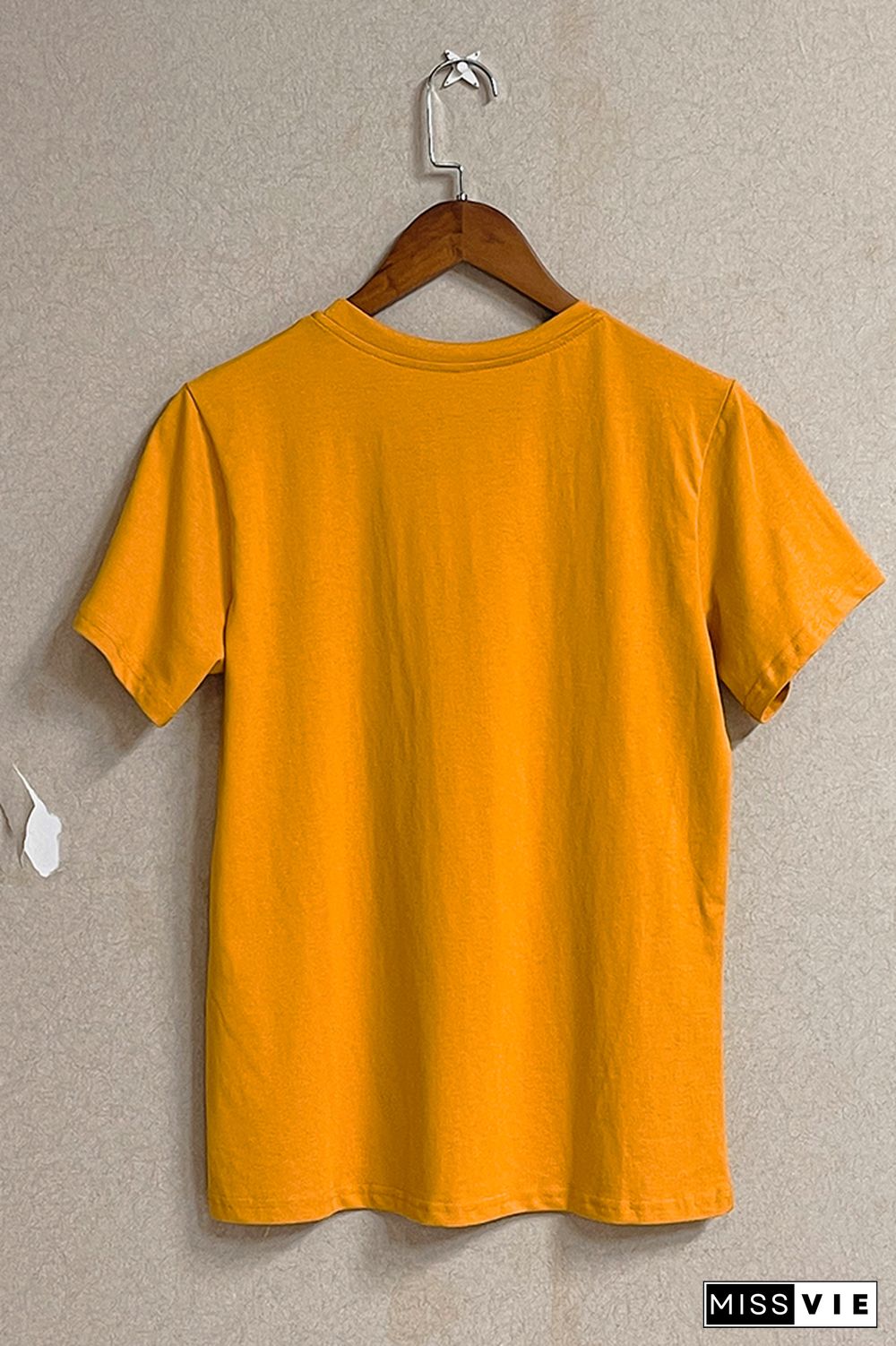 Solid Color O-neck Short Sleeve Tee Wholesale