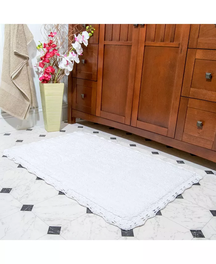 Chesapeake Crochet 2 Pc Bath Rug and Runner Set