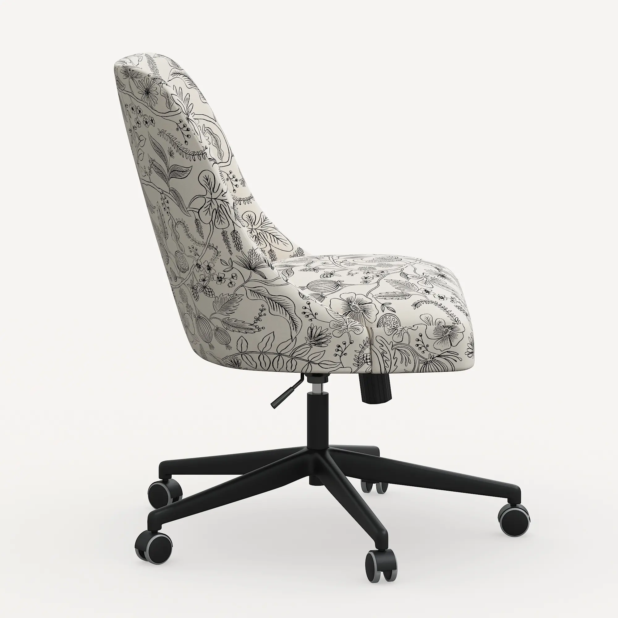 Rifle Paper Co. Oxford Aviary Cream and Black Office Chair