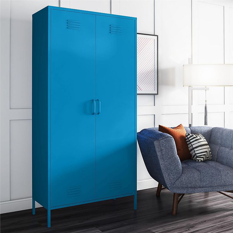 Novogratz Cache Tall 2-Door Metal Locker Cabinet