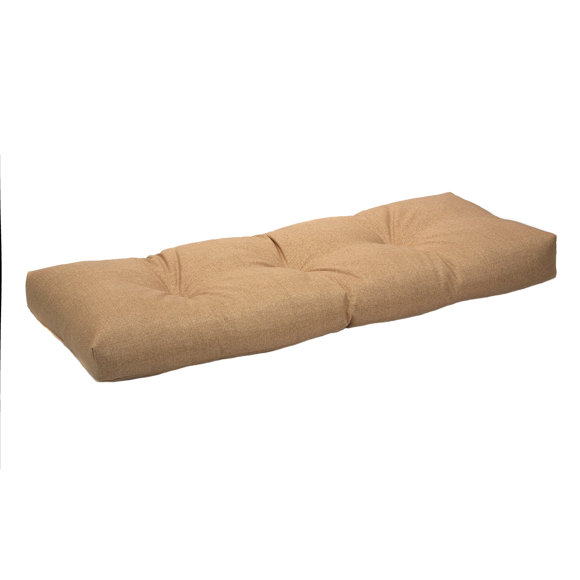 The Gripper 43" x 19" Beige Solid Print Rectangle Bench Outdoor Seating Cushions