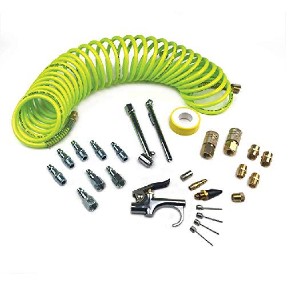 Primefit Pro Accessory Kit with Flexible Poly Recoil Hose (27-Piece) IK1018P-27