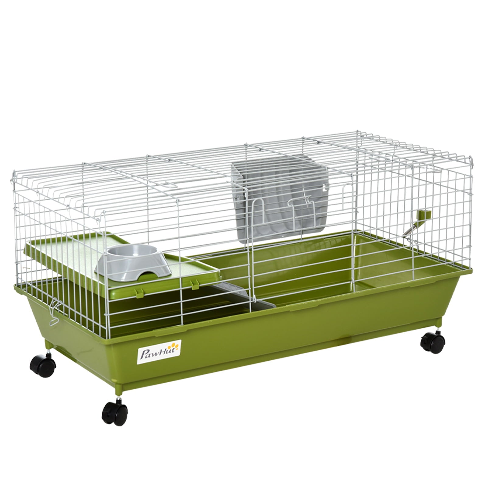 Pawhut Small Animal Cage with Platform， 35