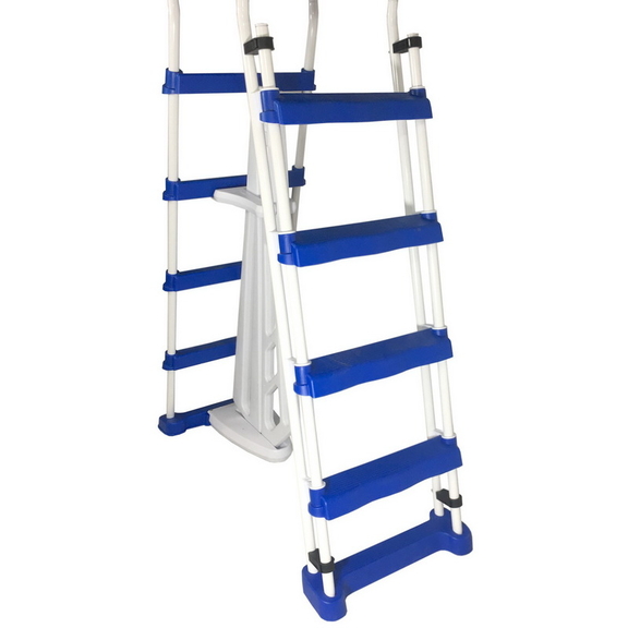 Blue Wave NE1217 52 in A Frame Ladder w/ Safety Ba...