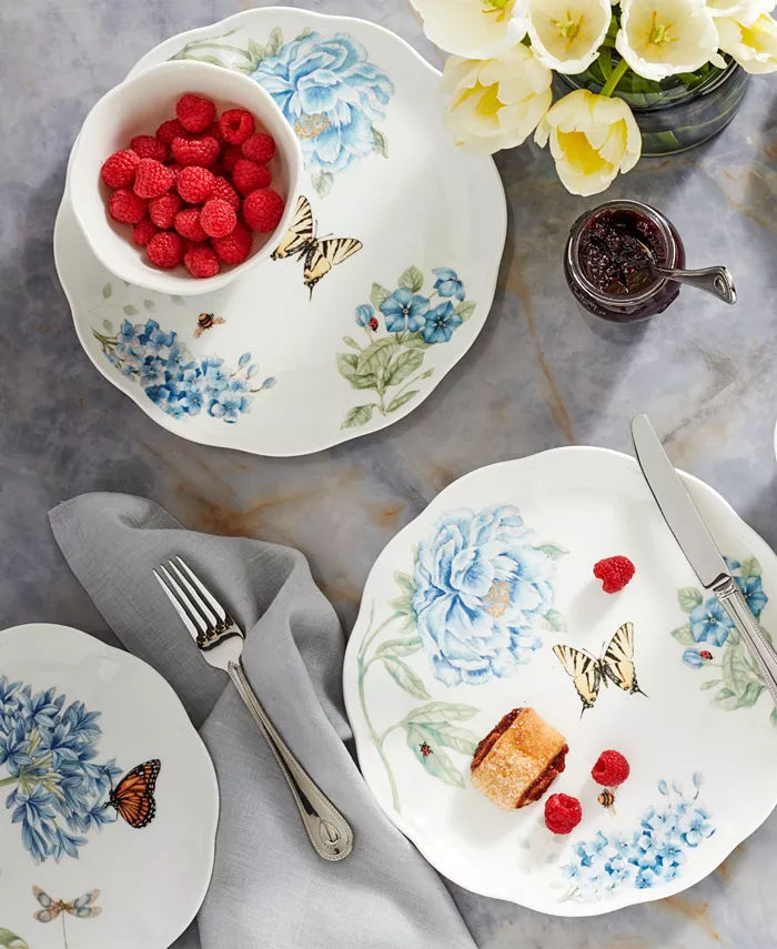 Lenox Dinnerware Butterfly Meadow Blue 4 Piece Place Setting