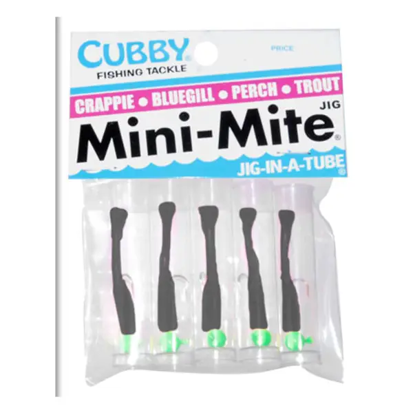 Cubby Green and Black Mini-Mite Fishing Lure