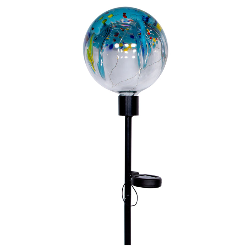 SOLAR STAKE GLASS BALL