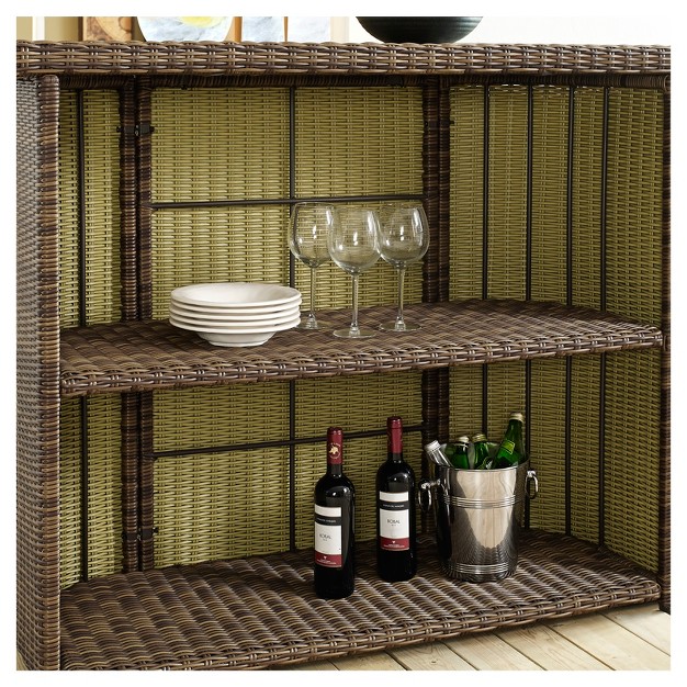 Bradenton Outdoor Wicker Bar Crosley