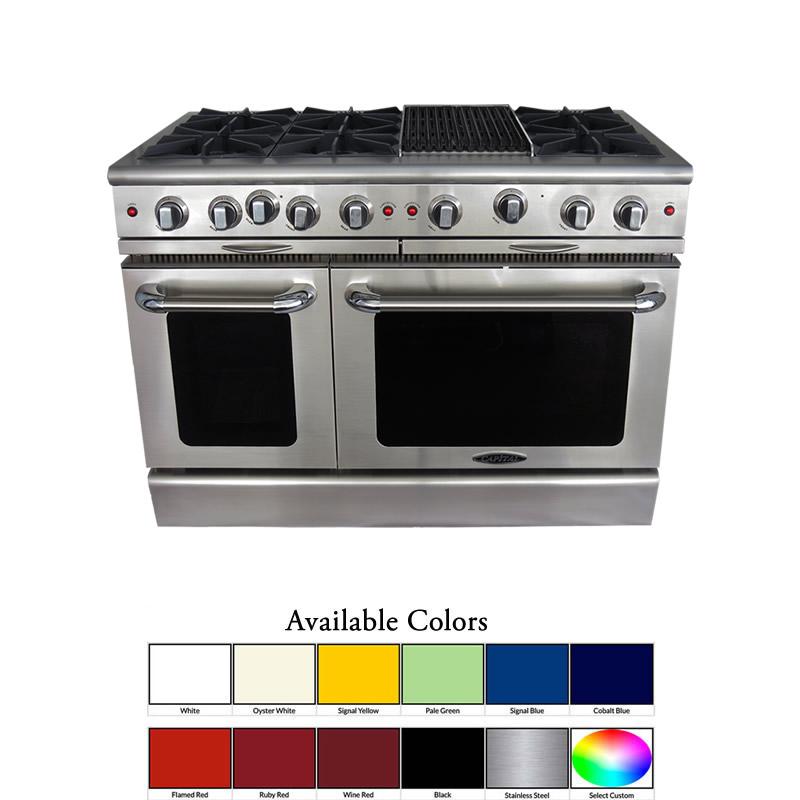 Capital 48-inch Freestanding Gas Range MCOR486B-N