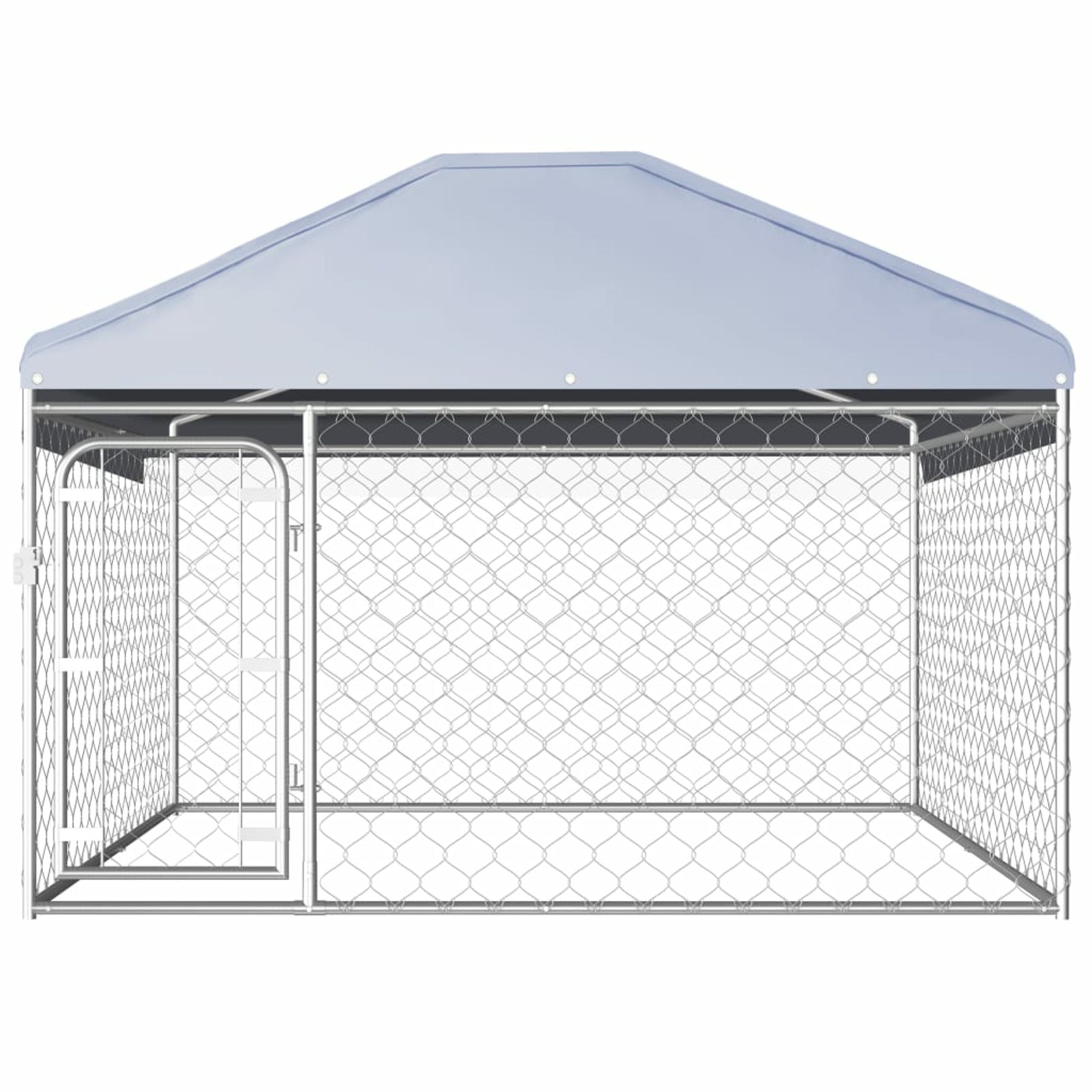 Outdoor Dog Kennel with Roof 78.7