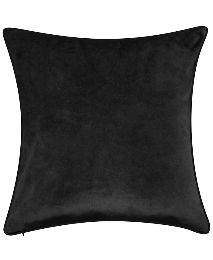 Edie@Home NYBG Menorca Border Print Decorative Pillow， 20 x 20