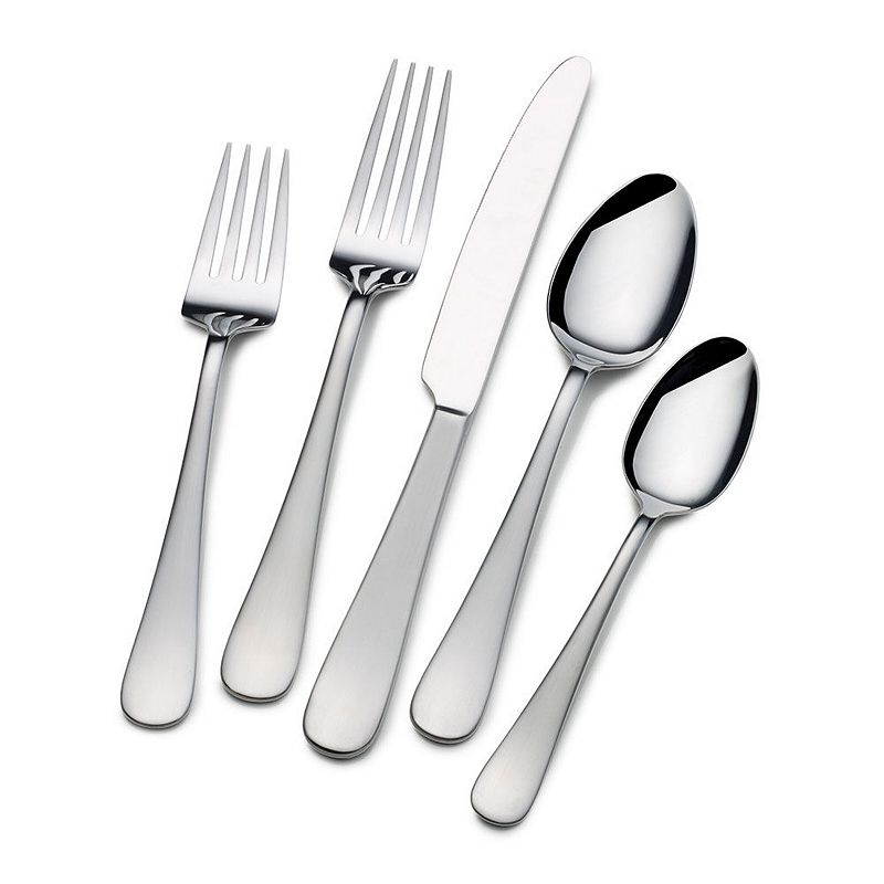 Gourmet Basics 53-pc. Stainless Steel Satin Symmetry Flatware Set