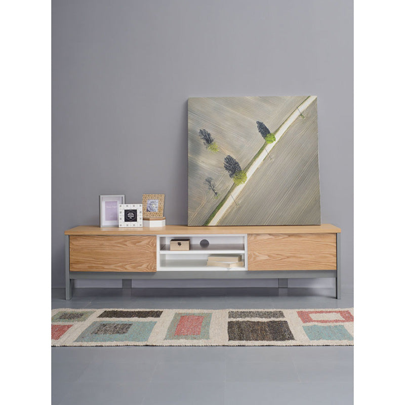 JARVY TV Entertainment Unit 186cm - Natural & Grey