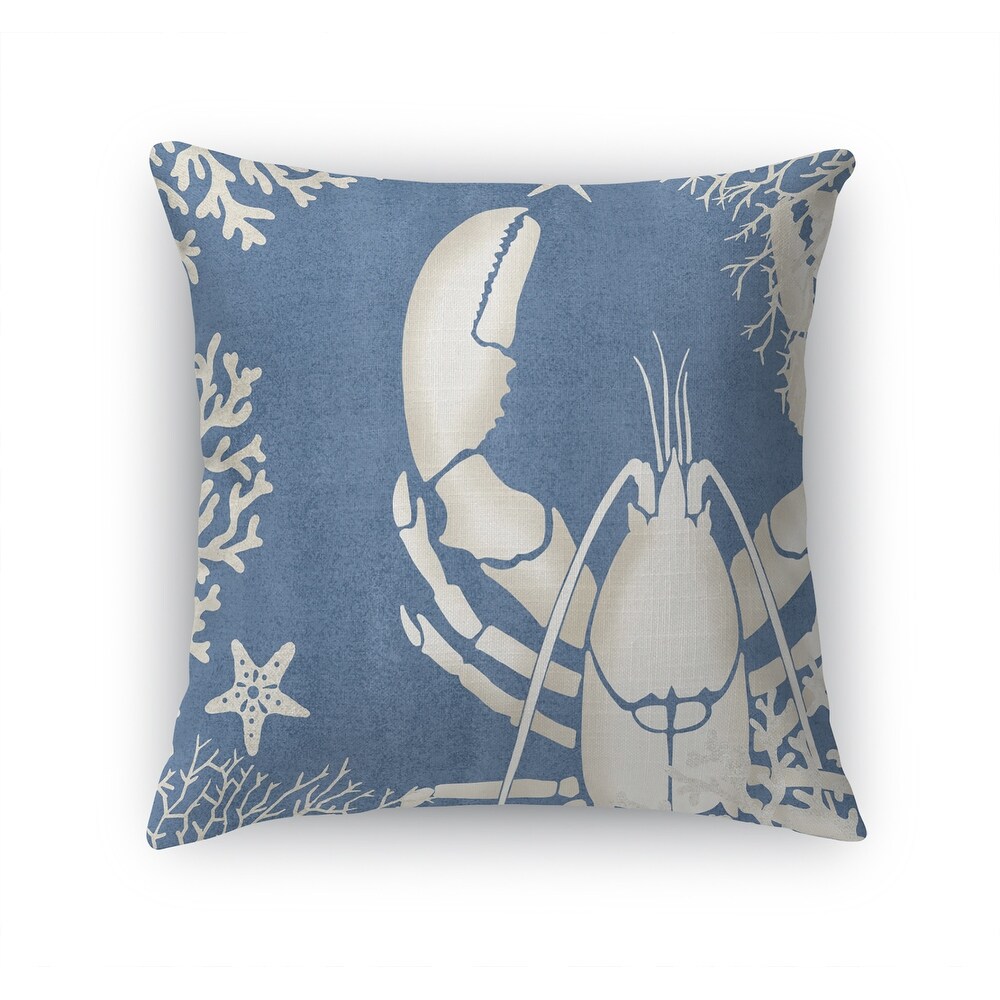 I LOVE LOBSTER LIGHT BLUE Accent Pillow by Kavka Designs