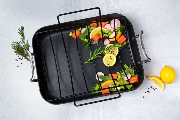 Kook Hard Anodized Roasting Pan 17 Inch