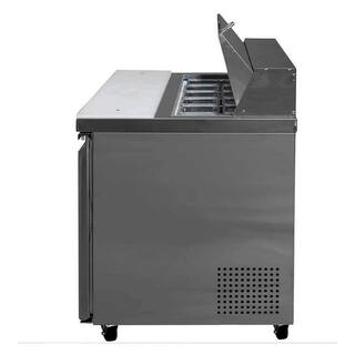 Cooler Depot 60.25 in. W 15 cu. ft. Commercial Food Prep Sandwich Table Refrigerator Cooler in Stainless Steel DXXXSP60