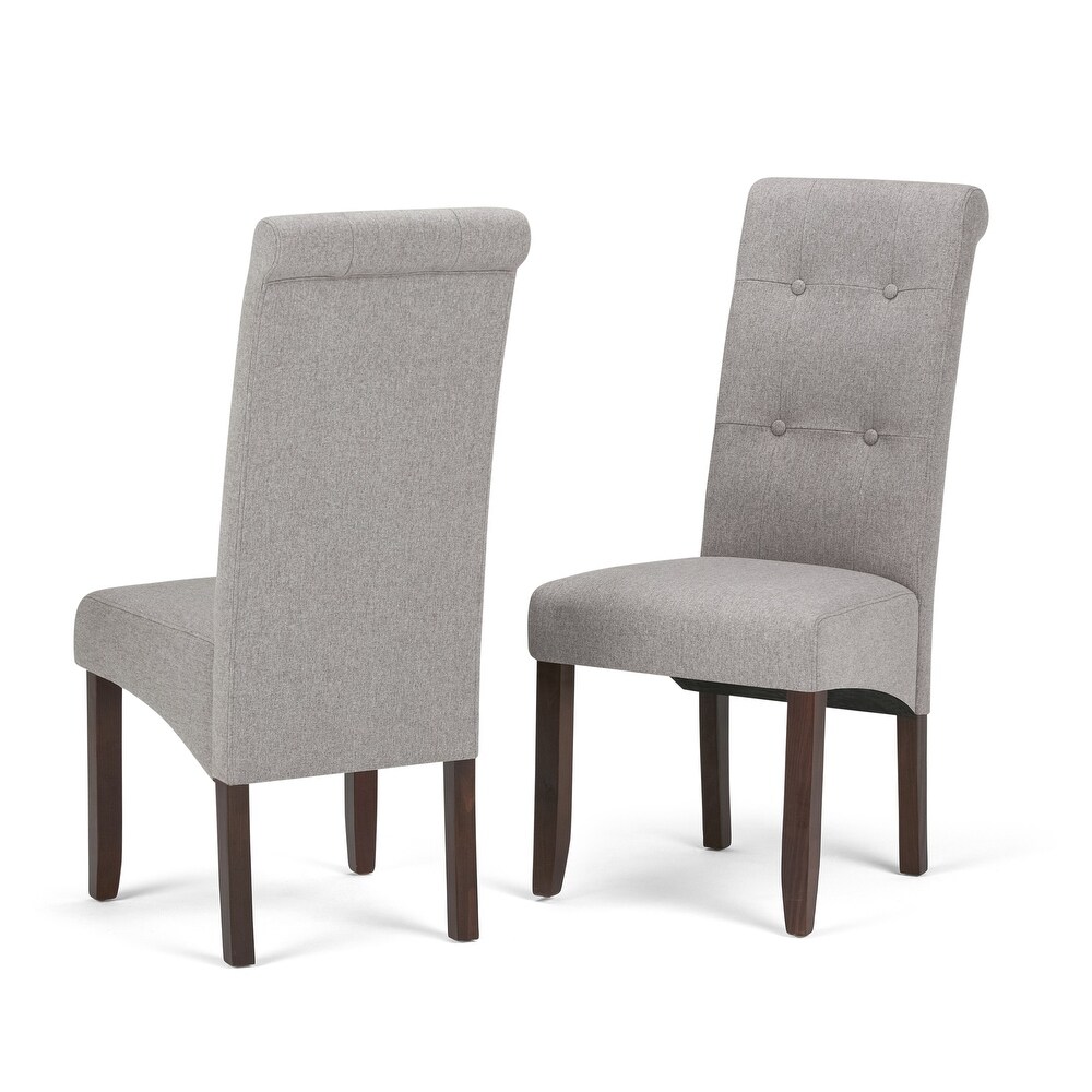 WYNDENHALL Essex Deluxe Tufted Parson Chair (Set of 2)   18.9\