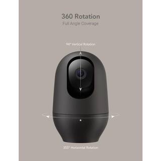 nooie Wireless 1080p Full HD Indoor Black 360 Home Security Camera IPC100C