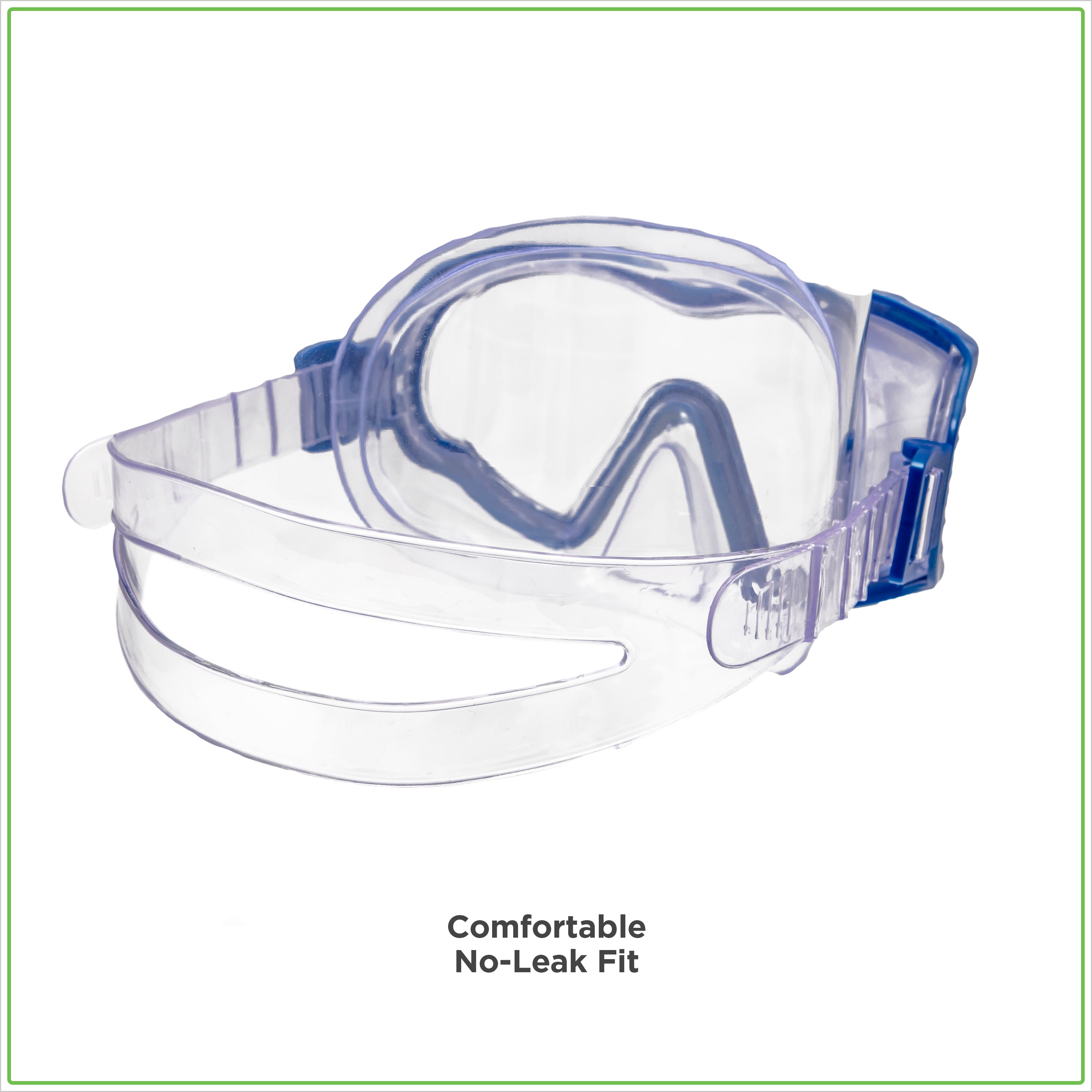 Dolfino Aqua Swim Blue and Clear Swimming Sport Goggles