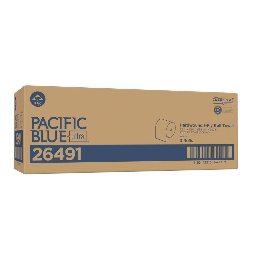 Pacific Blue Ultra 1150 ft. L White Paper Towel Roll (3-Rolls per Pack) GPC26491