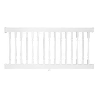 Weatherables Delray 3 ft. H x 6 ft. W Vinyl White Railing Kit with Colonial Spindles WWR-THDD36-C6