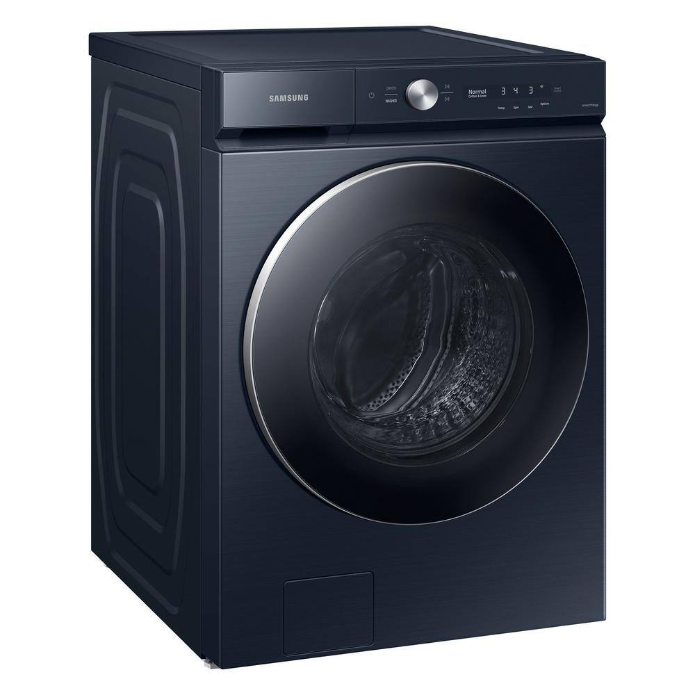  Bespoke 5.3 cu. ft. Ultra-Capacity Smart Front Load Washer in Brushed Navy with AI OptiWash and Auto Dispense WF53BB8900AD