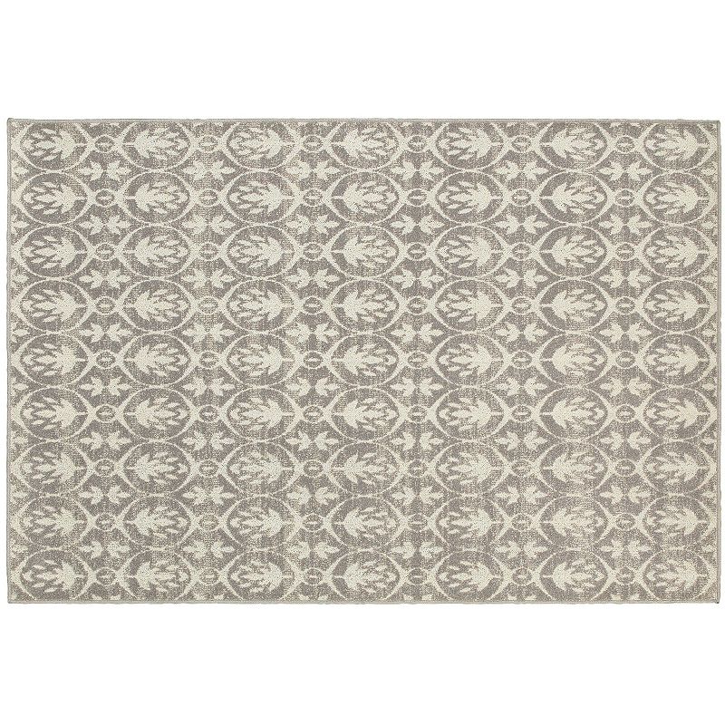 StyleHaven Longview Distressed Leaf Indoor Outdoor Rug