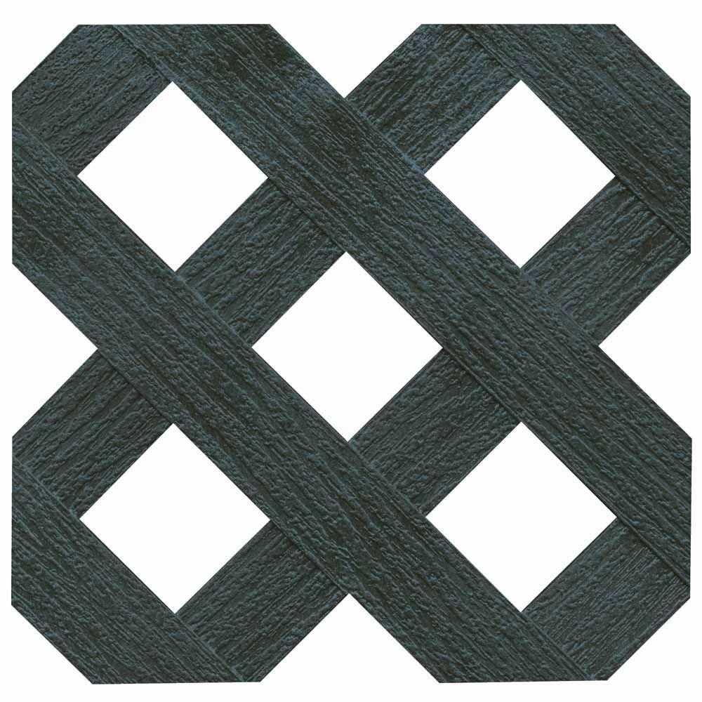 Veranda 4 ft. x 8 ft. Woodland Green Garden Vinyl Lattice 73004020