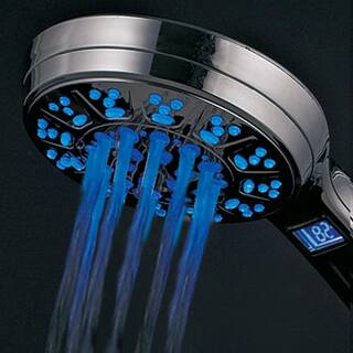 Hotel Spa 5-Spray Setting LED Handheld Shower in Chrome 1485