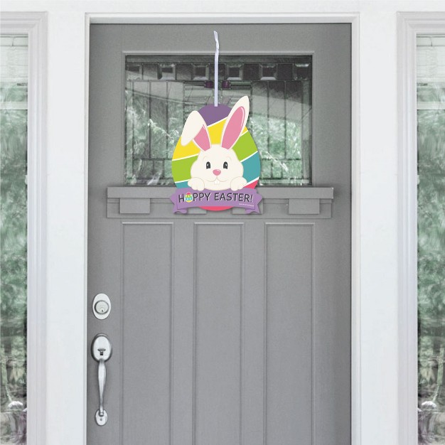 Big Dot Of Happiness Hippity Hoppity Hanging Porch Easter Bunny Party Outdoor Decorations Front Door Decor 1 Piece Sign