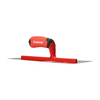 Goldblatt RED SINCE 1885 14 in. x 4 in. Pro Steel Finishing Trowel G16113