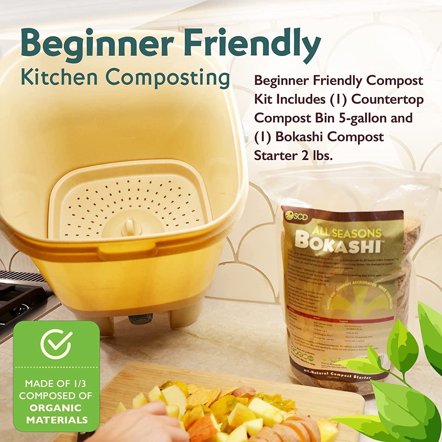 All Seasons Bio-Plastic Indoor Composter Kit