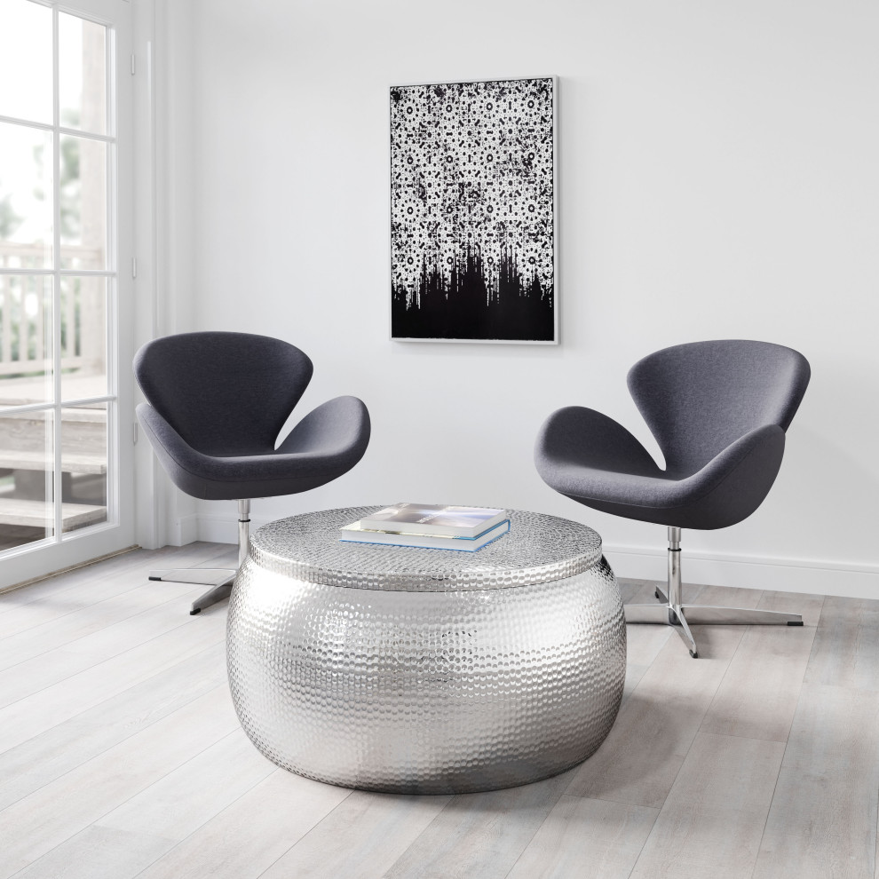 Solo Coffee Table Silver   Contemporary   Coffee Tables   by GwG Outlet  Houzz