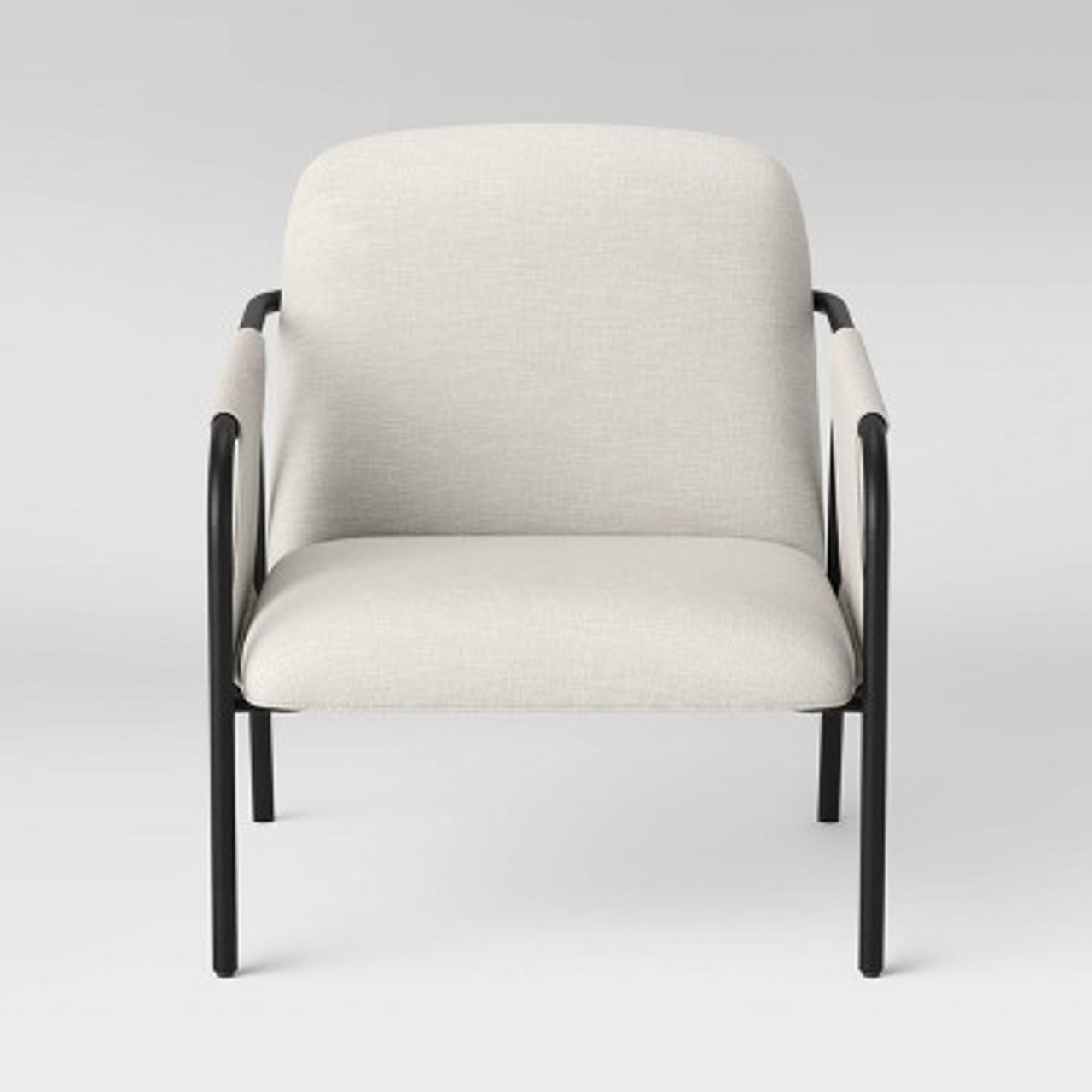 Faison Linen and Metal Sling Accent Chair Cream (KD) - Threshold™