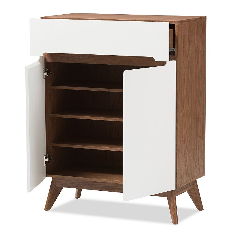 Baxton Studio Calypso Mid-Century Shoe Cabinet