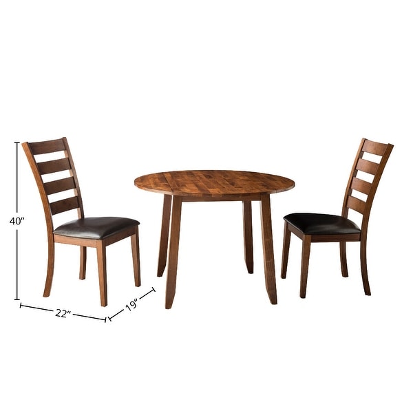 Kona Brandy Ladderback Brushed Brandy Dining Chairs (Set of 2)