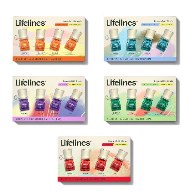 4pk Essential Oil Blends In Bloom Lifelines