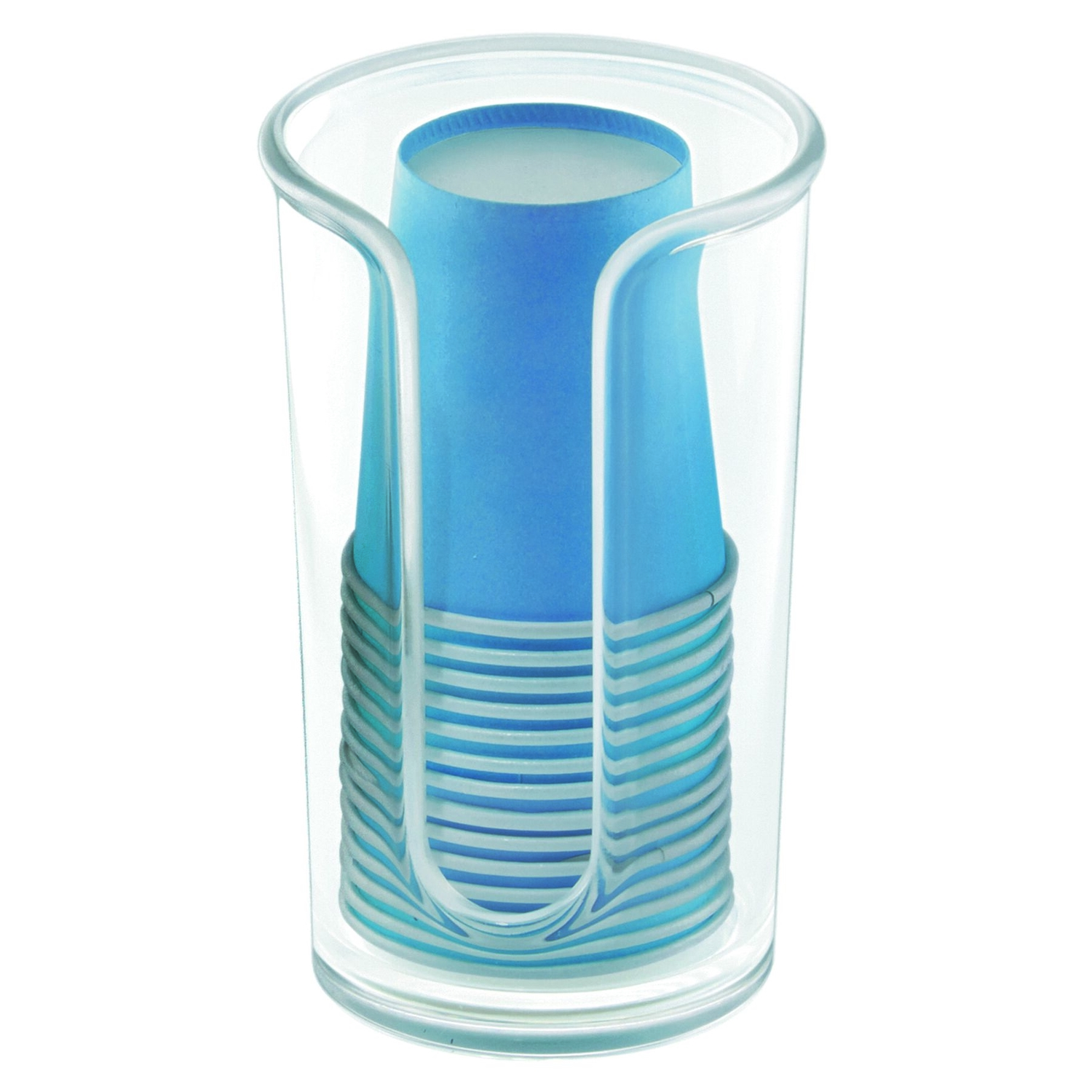 iDesign Clarity Clear Plastic Cup Dispenser