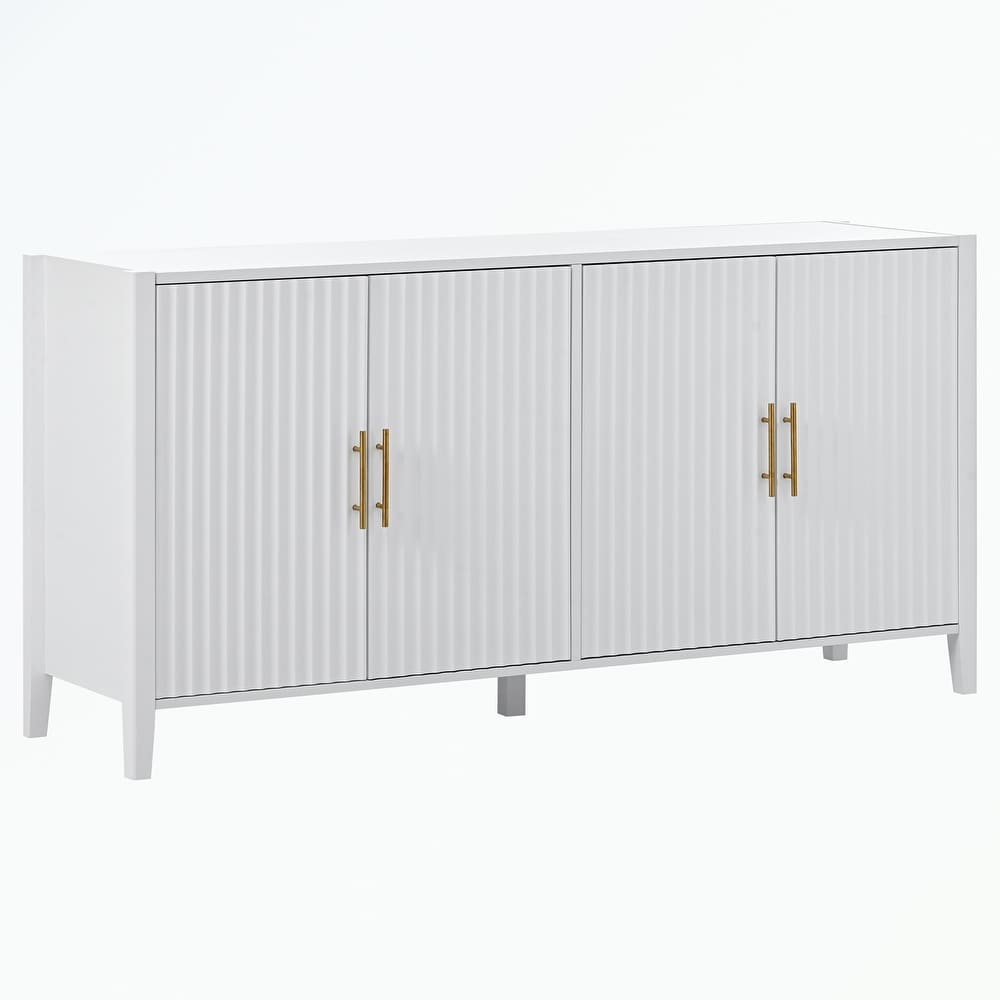 Storage Cabinet Sideboard Wooden Cabinet with Metal Handles